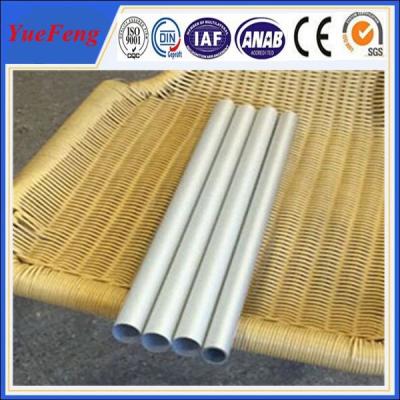 China Diameter 20mm round tube anodizing matt silver, aluminium pipes tubes for chairs' legs for sale
