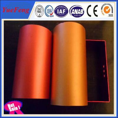 China colored anodized aluminum tubes manufacturer, aluminium profile CNC drilling hole for sale