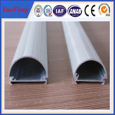 China Well aluminium alloy 6063 t5 extrusion profile supplier, half round aluminium led tube for sale