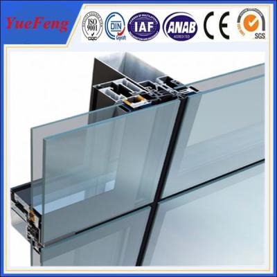 China aluminium curtain wall profiles supplier, aluminium extrusion for glass curtain wall for sale