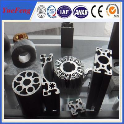 China Custom size aluminum extrusion, hot anodized aluminum profile extrusion round heatsink for sale