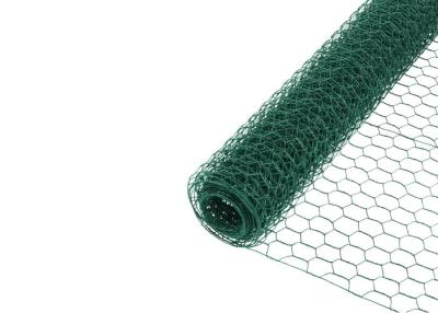 China Galvanized PVC Hexagonal Poultry Netting Mesh 1 inch 20 Gauge 2 ft X 25 ft for sale