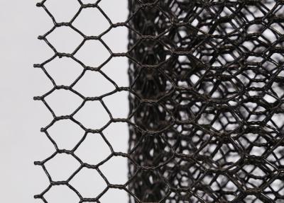 China PVC Hexagonal Wire Mesh 3/4 inch 19 Gauge Black Poultry Netting for sale