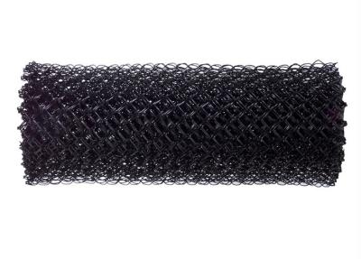 China Black Diamond Chain Link Fencing Fabric PVC 9 Gauge 4ft X 50ft Galvanized for sale