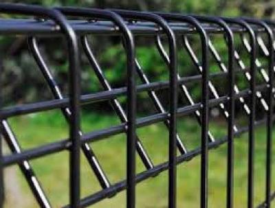 China 100 X 50mm Welded Wire Mesh Panel 5mm Diameter Roll Top Fencing Panels for sale