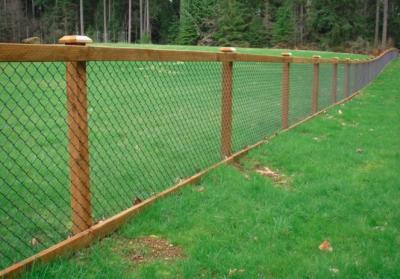 China Railing PVC Coated Diamond Chain Link Fencing 0.5m Height Woven 60mm X 60mm for sale