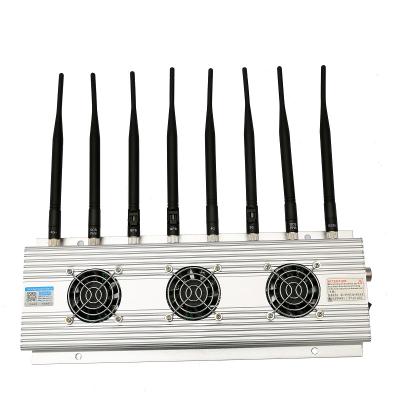 China 2G 3G 4G WIFI 8 omnidirectional antenna mobile phone signal jammer test room mobile phone jammer for sale