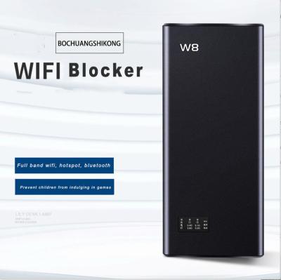 China WiFi signal shield three-stage frequency 2.4g.5.2g.5.8g Wireless Network Signal Jammer charging black for sale