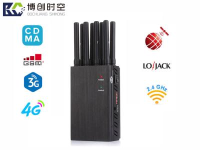 China 8-way handheld mobile phone signal jammer 2g.3g.4g.gps.wifi.lojack wireless electromagnetic wave frequency jammer for sale
