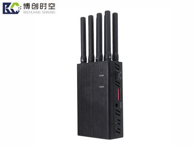 China Portable mobile phone signal shield high power transmitting mobile phone network GPSshield anti positioning jammer black for sale
