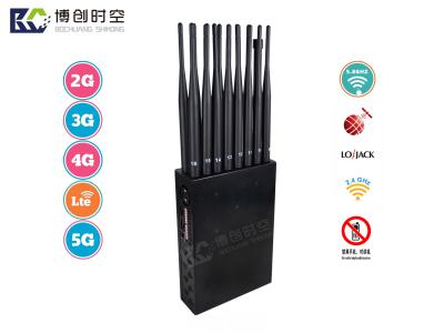 China 16 channel handheld GPS Signal Jammer 2.4g/5.8g/315m/433m/868mhz remote control signal jammer 5g Phone Signal Jammer for sale