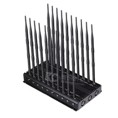 China 5g Mobile Phone Signal Jammer 20 band power adjustable and switchable for sale