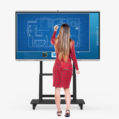 China 10 Points Touche 98 Inch Interactive Display For Classroom Presentation for sale