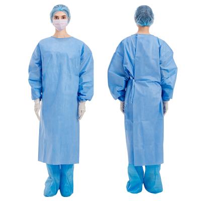 中国 肋骨の袖口AAMIのレベル3が付いている生殖不能の使い捨て可能な分離の手術衣 販売のため