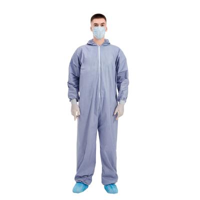 China Purple PPE Disposable Protective Coverall 30gsm To 70gsm Fire Retardant Spunlace Cloth for sale