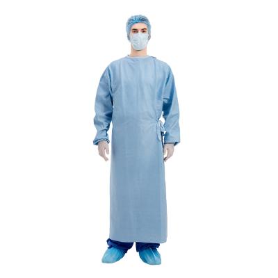 China AAMI Level 3 Disposable Medical Surgical Gown EN13795 for sale