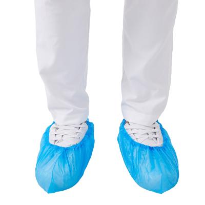 China Eco Friendly Disposable Shoe Covers Non Slip CPE Plastic for sale