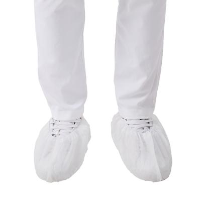 China PP Non Slip Disposable Indoor Shoe Covers White 30gsm 35gsm 40gsm for sale