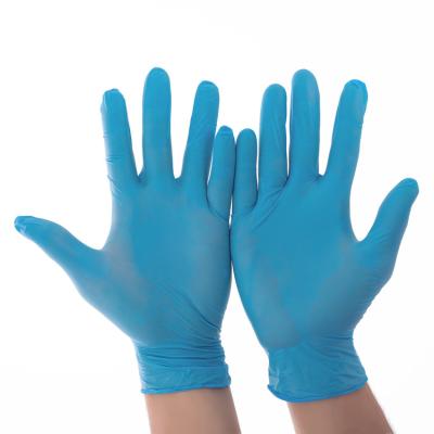 中国 身体検査の使い捨て可能な防護手袋のニトリルの黒の白い青 販売のため