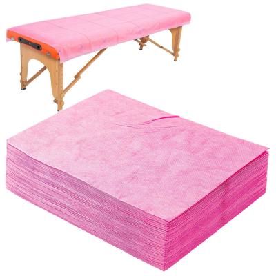 China Tampa de cama descartável cor-de-rosa para a massagem facial do hospital do PE dos PP do uso à venda