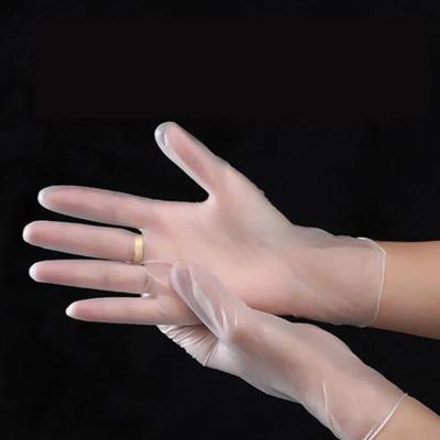Chine Gants protecteurs jetables d'hôpital, gants libres de PVC de vinyle de poudre jetable à vendre