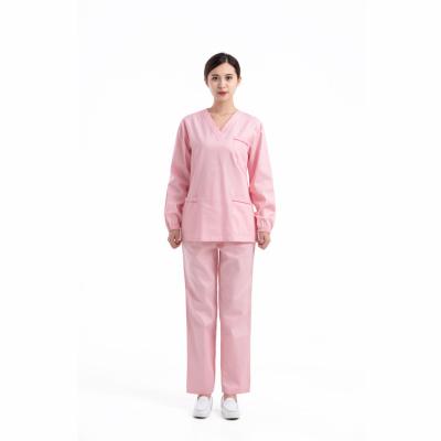 China El algodón del poliéster el 65% del 35% friega el traje uniforma femenino en venta