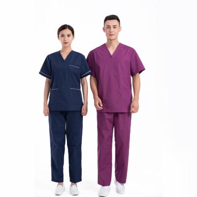 China Hospital Short Sleeve Scrub Suit Uniforms For Nurses M-4XL for sale