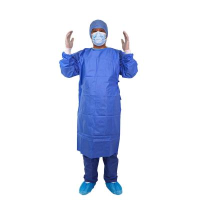 China Vestido cirúrgico descartável não tecido reforçado com o hospital estéril de toalha de mão à venda