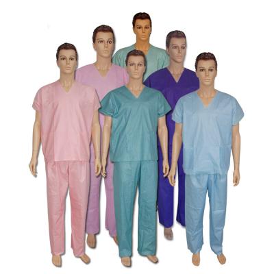 China Clinic Doctors Scrub Suits Disposable Nursing Nurse Hospital Scrub Suit Medical for sale