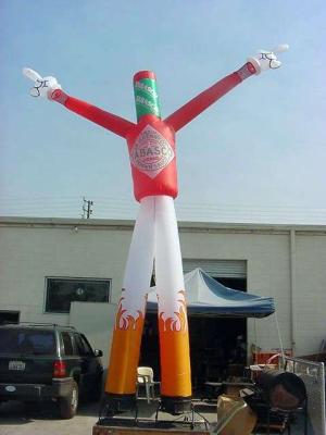 China Inflatable air dancer / air tubes / inflatable sky man double leg bottle man for sale