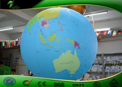 中国 専門家によってカスタマイズされる膨脹可能な世界の地球の球、装飾のための膨脹可能な広告の地球モデル球 販売のため