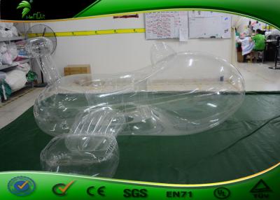 China Transparent PVC Inflatable Shapes / Inflatable Aeroplane For Swimming Toy for sale