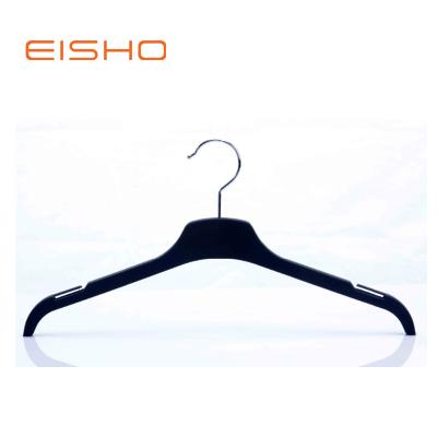 China Minimalist Eisho Show Non-slip Retail Plastic Hangers Plastic Tubular Hangers for sale