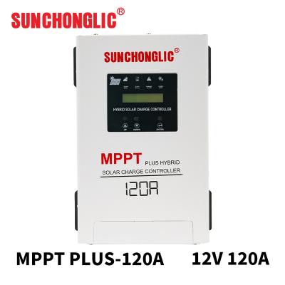 China 12v 24v 48v Auto Mppt 120a Mppt Hybrid Solar Charge Controller  for sale