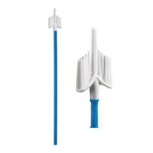China Sterile EO NMPA Cervical Swab Brush With Flocked Tip for sale