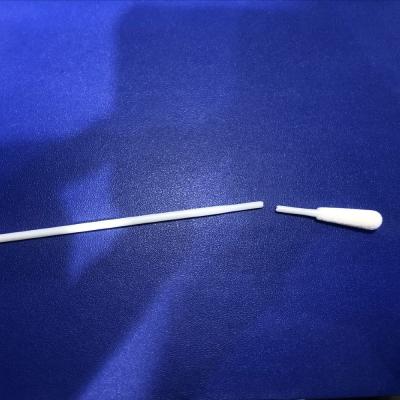 China Disposable Collection 15cm Sterile Nylon Flocked Swab for sale