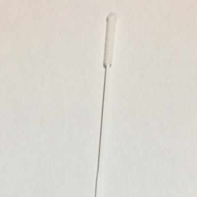 China Disposable Sterile Medical Cotton Swab , White PCR Test Nose Swab for sale