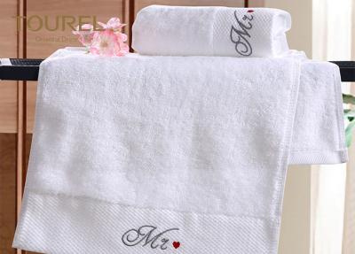 Chine serviettes vivantes d'hôtel du fil 16S de serviettes de collection d'hôtel blanc cinq étoiles de serviettes à vendre