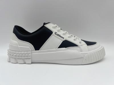 China Señoras de cuero blancas y negras con desgaste - suela de goma resistente ROHS de los zapatos que caminan en venta