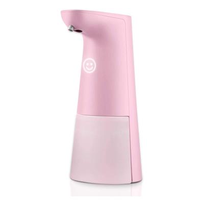 China ODM Sensor Foam Soap Dispenser 250ML 0.25S Pink Battery Operated for sale