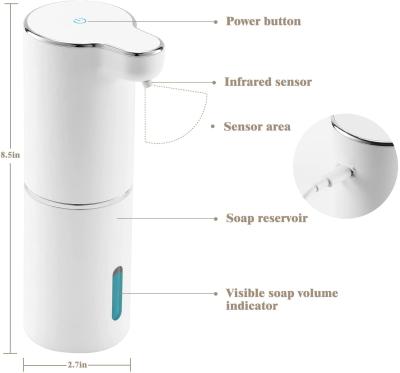 China Rechargeable Bathroom Touchless Foam Soap Dispenser For Kids Xmas Gift for sale