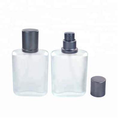 China Frost Refillable Glass Perfume Spray Bottles 100ml Car Perfume Refill Bottle for sale