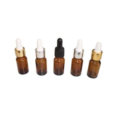 China Medical Custom Silcon Glass Dropper Bottles 15ml With Cold Coated Cover for sale