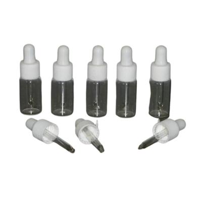 China White Cap Glass Clear Eye Dropper Bottles 20ml 30ml 50ml With Accurate Scale for sale