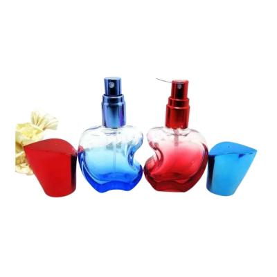 Cina perfume glass bottle 100ml  recycled glass bottles black blue red pink green cap plastic and metal roll frog in vendita