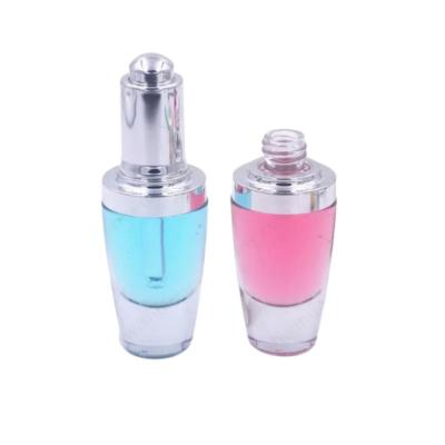 China Cosmetics Essential Oil Luxury 30ml Glass Dropper Bottles With Various Cap Color en venta