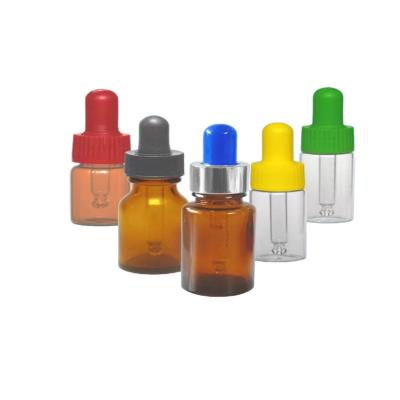 Cina Bottiglie di vetro chimiche/cosmetiche del contagoccia, bottiglia di vetro 20ml con il cappuccio del Eyedropper in vendita