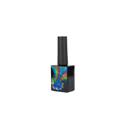 China Cosmetic Chromatic Black Nail Polish Bottle Lightweight Beautiful Appearance for sale