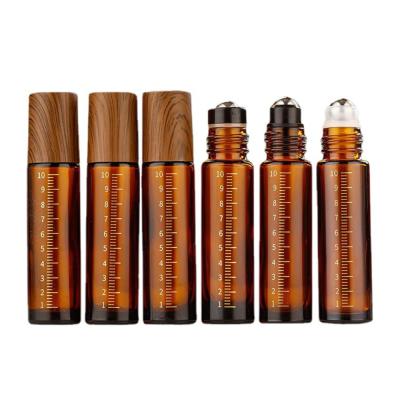 China Wood Cover Roller Bottle 10ml Portable Scales Spray Travel Cosmetics Dropfunction for sale