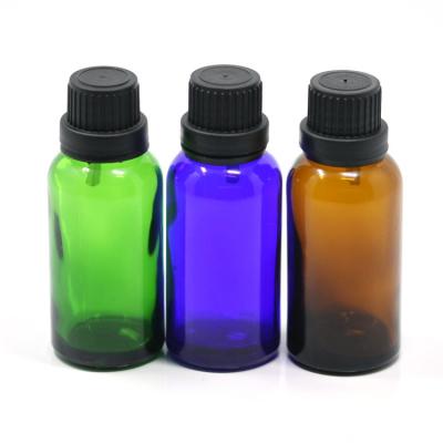 China OEM Essential Oil Glass Dropper Bottle 30ml Capacity Screen Printing Surface for sale